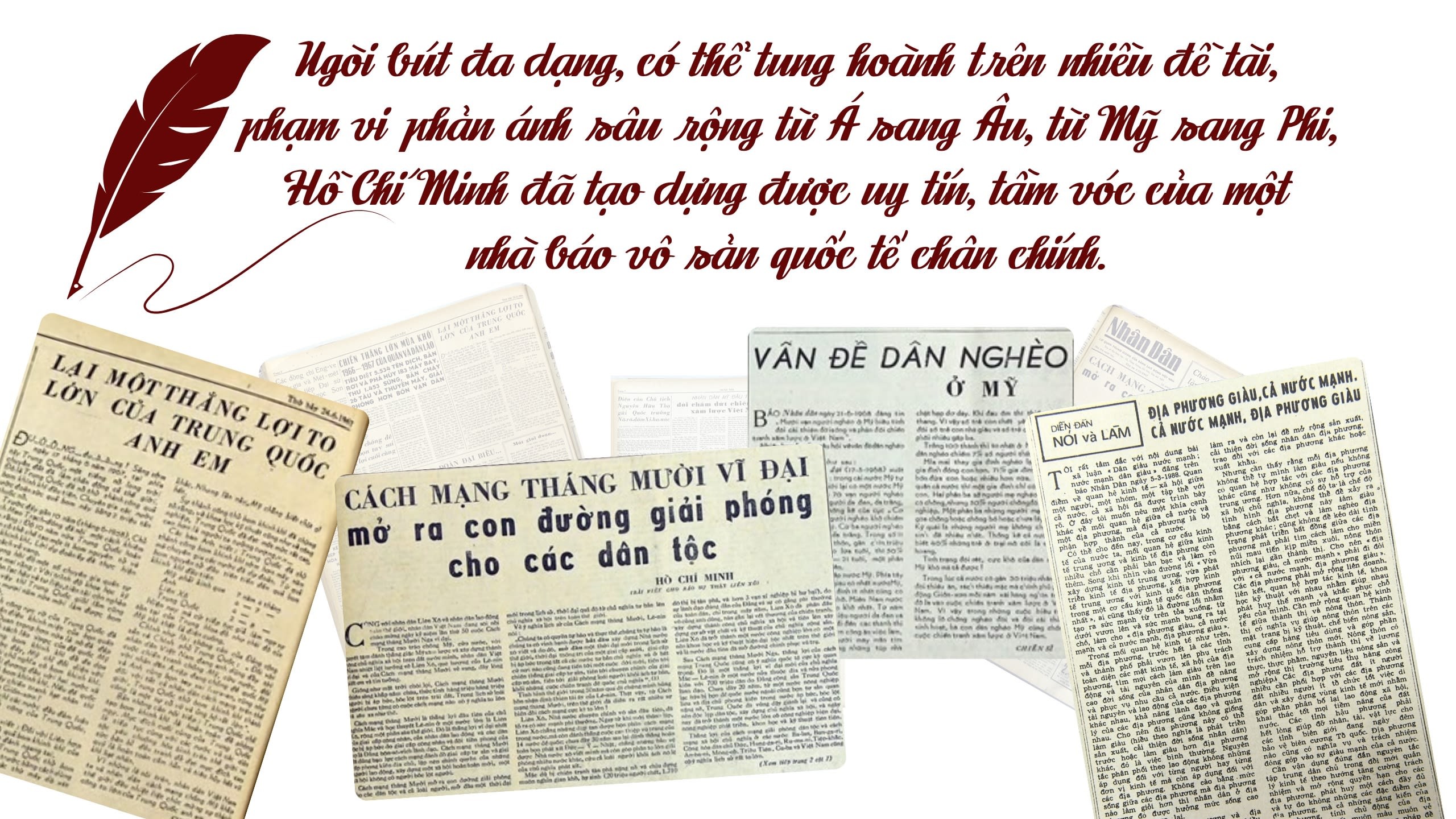 Hồ Chí Minh: Nhà báo tầm vóc quốc tế Hồ Chí Minh: Nhà báo tầm vóc quốc tế