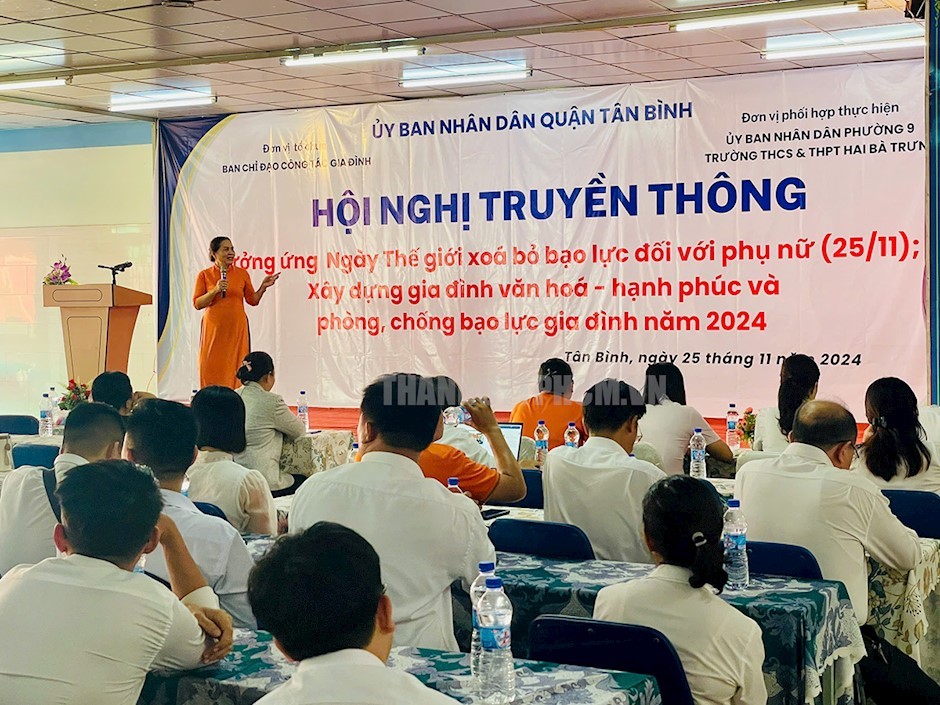 Nhiều chiến dịch truyền thông phòng, chống bạo lực gia đình. (Ảnh: Thành ủy Thành phố Hồ Chí Minh) Nhiều chiến dịch truyền thông phòng, chống bạo lực gia đình. (Ảnh: Thành ủy Thành phố Hồ Chí Minh)