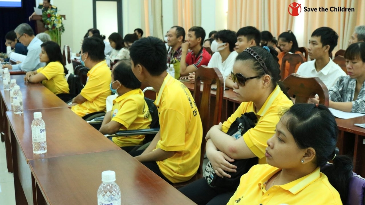 The workshop “Supporting employment and vocational training for youth with disabilities in Ho Chi Minh City” was co-organized by the Ho Chi Minh City Association for the Support of People with Disabilities and Orphans and Save the Children on June 20, 2023. (Photo: Save the Children)