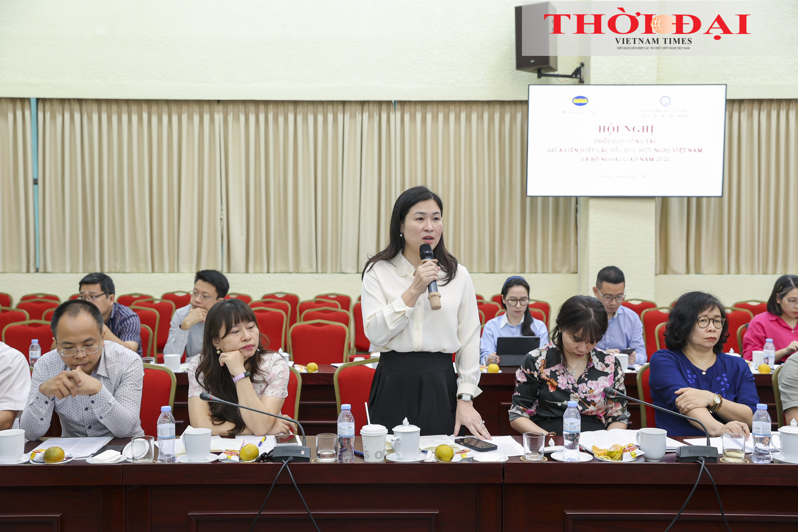Nâng cao hiệu quả công tác phối hợp giữa Liên hiệp các tổ chức hữu nghị Việt Nam và Bộ Ngoại giao Liên hiệp các tổ chức hữu nghị Việt Nam và Bộ Ngoại giao trao đổi cơ chế phối hợp trong bối cảnh, tình hình mới