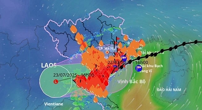 Storm Wipha, now a tropical depression, has shown little movement in recent hours. (Source: Vietnam Disaster Management Authority) Storm Wipha, now a tropical depression, has shown little movement in recent hours. (Source: Vietnam Disaster Management Authority)