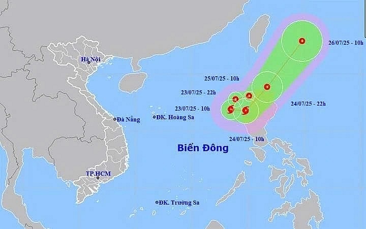 A new storm is likely to form in the East Sea on July 24. A new storm is likely to form in the East Sea on July 24.