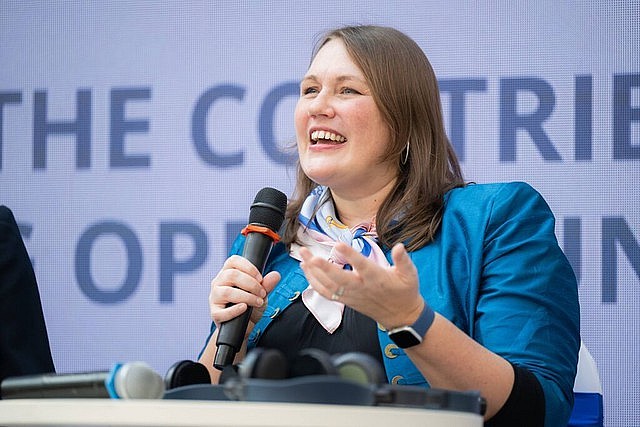 Chief of Mission for the International Organization for Migration (IOM) in Viet Nam Kendra Rinas. Chief of Mission for the International Organization for Migration (IOM) in Viet Nam Kendra Rinas.