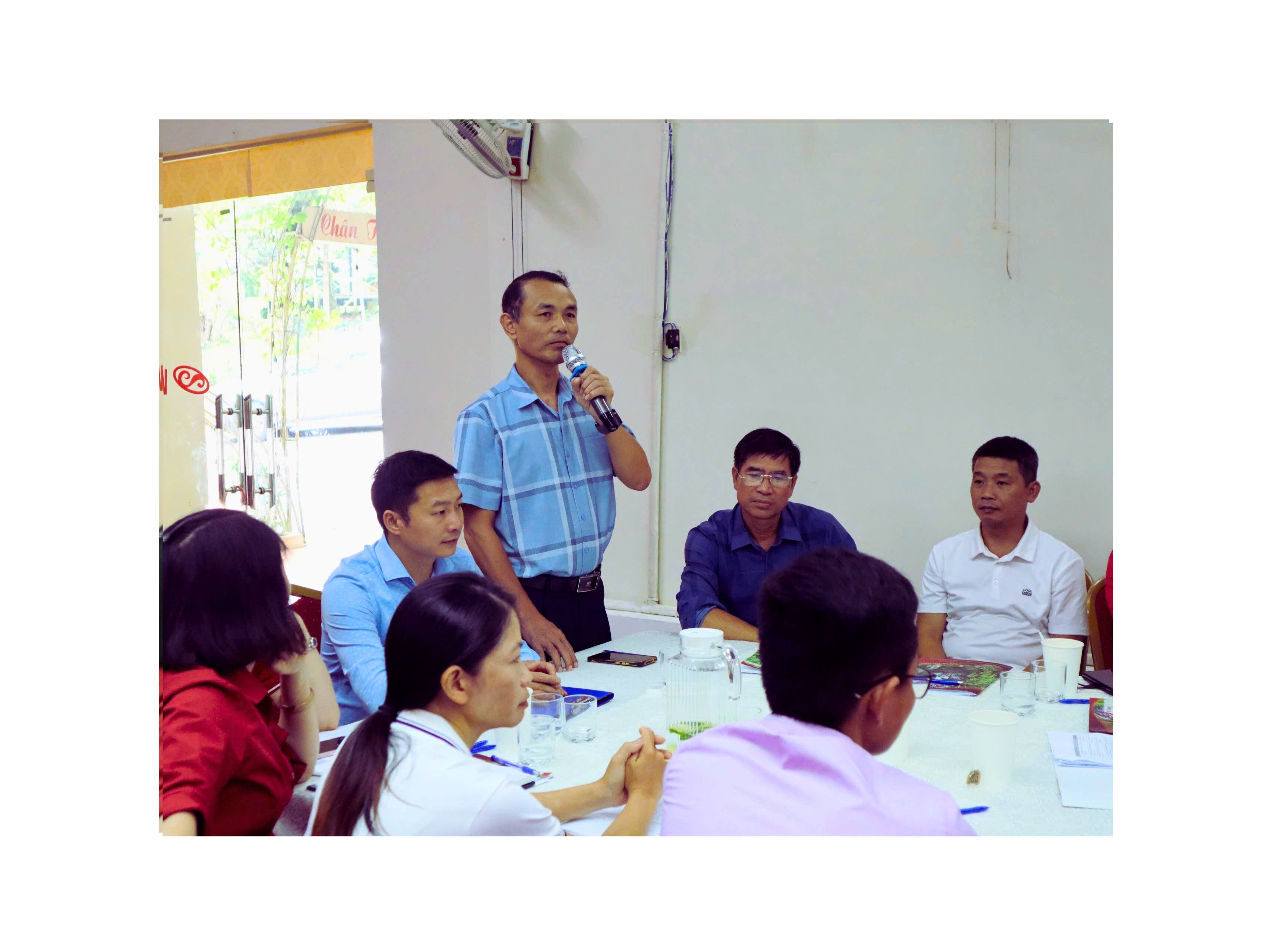 Ông Vũ Viết Trường, nguyên Chủ tịch Hội Chữ thập đỏ tỉnh Lào Cai (cũ) phát biểu tại Hội thảo. (Ảnh: Oxfam) Ông Vũ Viết Trường, nguyên Chủ tịch Hội Chữ thập đỏ tỉnh Lào Cai (cũ) phát biểu tại Hội thảo. (Ảnh: Oxfam)