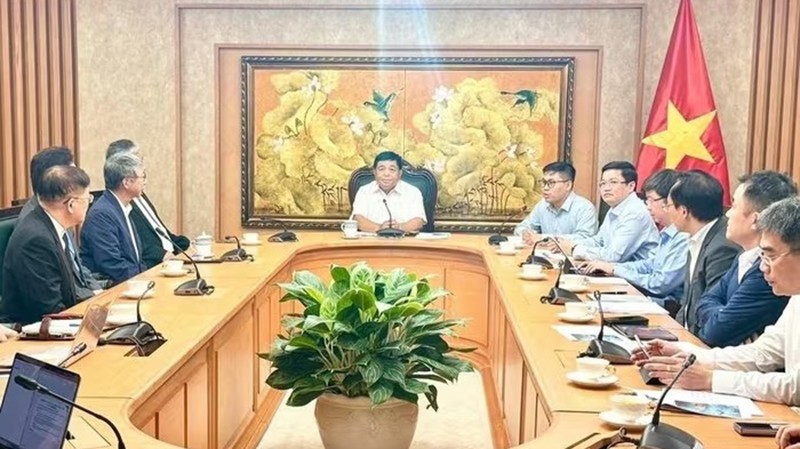 Phó Thủ tướng Nguyễn Chí Dũng làm việc với Hiệp hội Phát triển kinh tế bền vững Đài Loan (Trung Quốc). (Ảnh: TTXVN) Phó Thủ tướng Nguyễn Chí Dũng làm việc với Hiệp hội Phát triển kinh tế bền vững Đài Loan (Trung Quốc). (Ảnh: TTXVN)