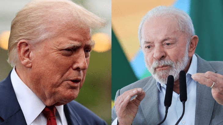 Tổng thống Mỹ Donald Trump (trái) và Tổng thống Brazil Luiz Inacio Lula da Silva - Ảnh: REUTERS Tổng thống Mỹ Donald Trump (trái) và Tổng thống Brazil Luiz Inacio Lula da Silva - Ảnh: REUTERS