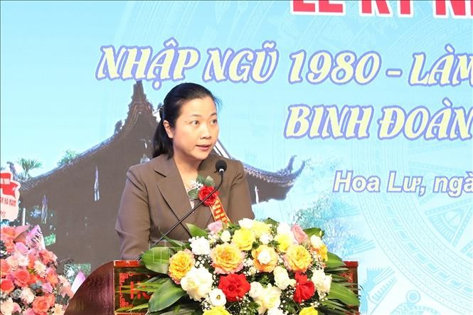 Bà Lattana Sihalat, Phó Đại sứ Lào tại Việt Nam phát biểu tại lễ kỷ niệm. (Ảnh: TTXVN) Bà Lattana Sihalat, Phó Đại sứ Lào tại Việt Nam phát biểu tại lễ kỷ niệm. (Ảnh: TTXVN)