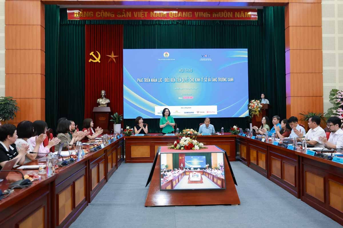 Hội thảo Phát triển nhân lực: Điều kiện tiên quyết cho kinh tế số và tăng trưởng xanh