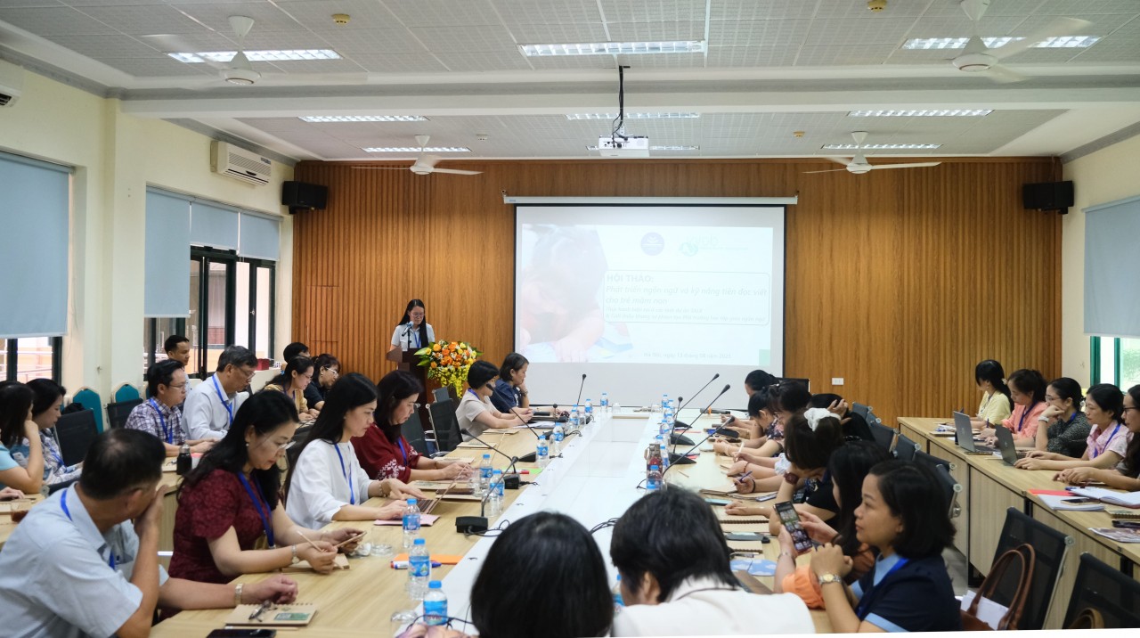 Seminar on “Language and Emergent Literacy Development for Preschool Children.” (Photo: VVOB) Seminar on “Language and Emergent Literacy Development for Preschool Children.” (Photo: VVOB)