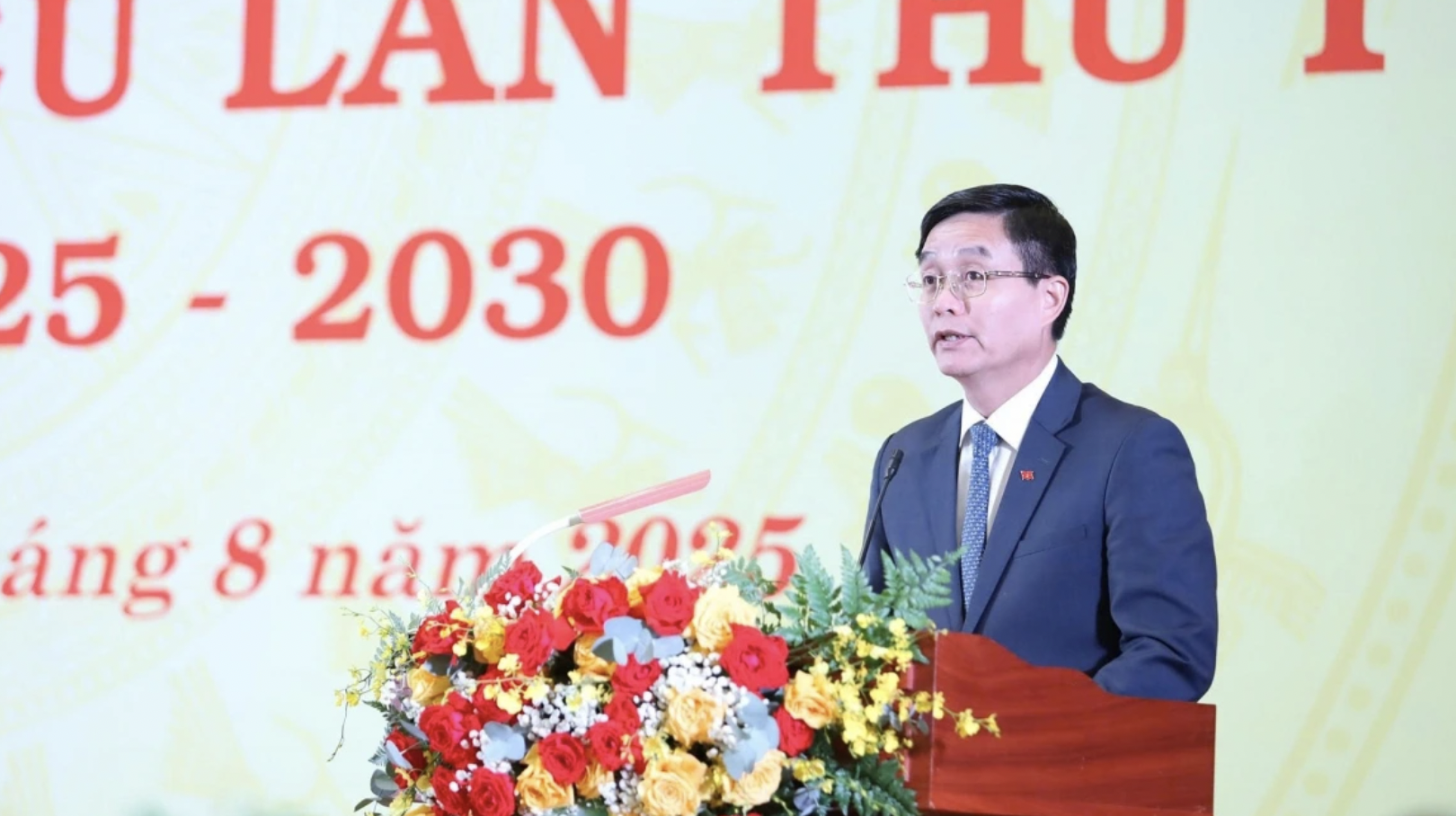 Ông Nguyễn Đình Trung, Ủy viên BCH Trung ương Đảng, Bí thư Tỉnh ủy Đắk Lắk phát biểu. (Ảnh: VOV.VN) Ông Nguyễn Đình Trung, Ủy viên BCH Trung ương Đảng, Bí thư Tỉnh ủy Đắk Lắk phát biểu. (Ảnh: VOV.VN)
