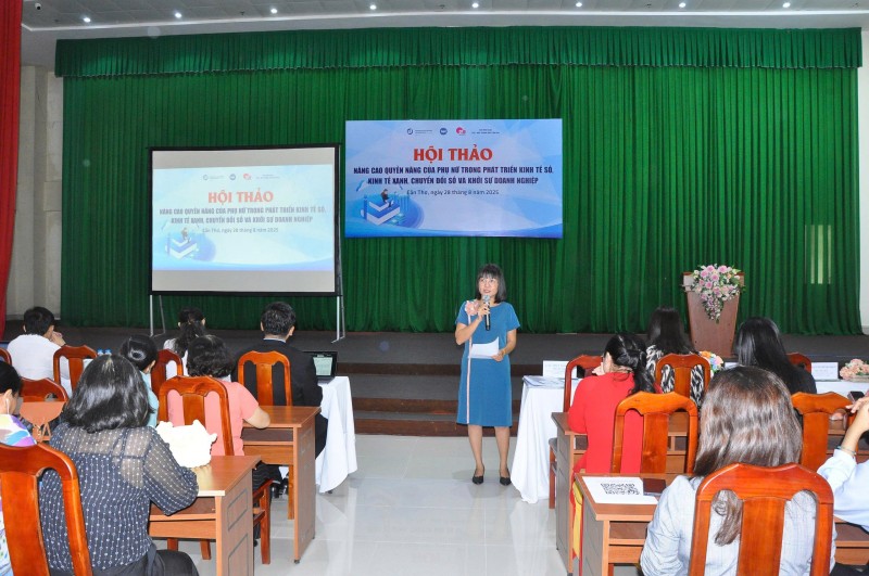 Nâng cao quyền năng phụ nữ trong kỷ nguyên số và kinh tế xanh Nâng cao quyền năng phụ nữ trong kỷ nguyên số và kinh tế xanh