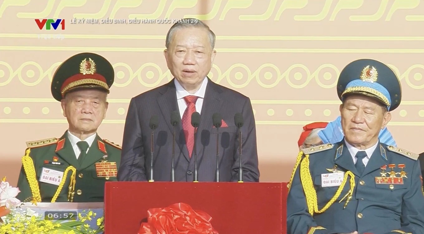 Diễn văn của Tổng Bí thư Tô Lâm tại Lễ kỷ niệm 80 năm Cách mạng tháng Tám thành công và Quốc khánh 2/9 Diễn văn của Tổng Bí thư Tô Lâm tại Lễ kỷ niệm 80 năm Cách mạng tháng Tám thành công và Quốc khánh 2/9
