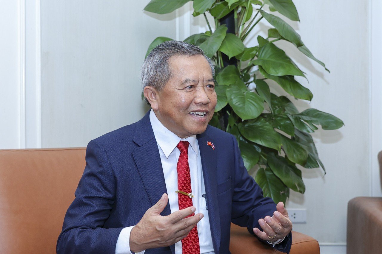 Lao Minister of Technology and Communications, Chairman of the Laos–Vietnam Friendship Association, Boviengkham Vongdara. (Photo: Dinh Hoa) Lao Minister of Technology and Communications, Chairman of the Laos–Vietnam Friendship Association, Boviengkham Vongdara. (Photo: Dinh Hoa)
