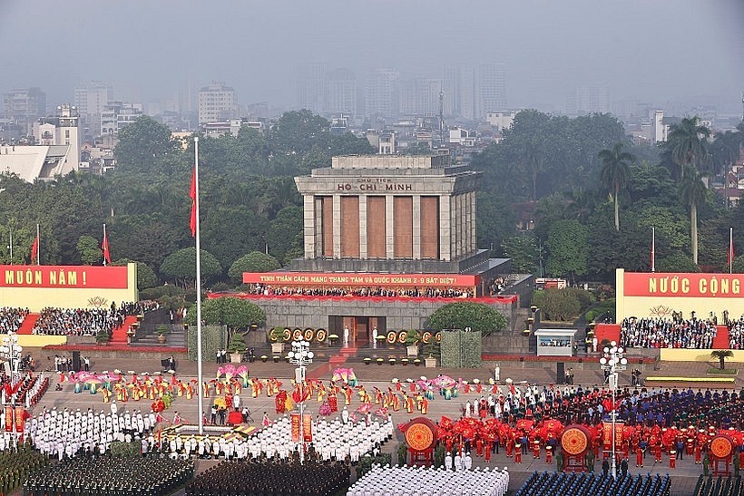 On the morning of September 2, 2025, a grand ceremony, military parade, and mass march marking the 80th anniversary of the August Revolution and National Day of the Socialist Republic of Vietnam (September 2) takes place at Ba Dinh Square. (Photo: VNA) On the morning of September 2, 2025, a grand ceremony, military parade, and mass march marking the 80th anniversary of the August Revolution and National Day of the Socialist Republic of Vietnam (September 2) takes place at Ba Dinh Square. (Photo: VNA)