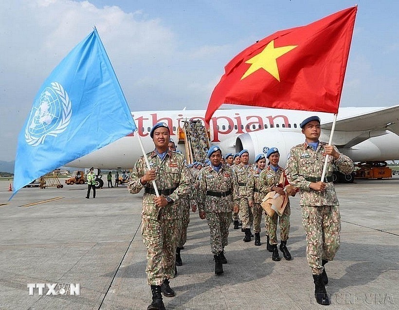 Welcome ceremony for Vietnamese Engineering Unit No.2 returning from UNISFA Mission. (Photo: VNA) Welcome ceremony for Vietnamese Engineering Unit No.2 returning from UNISFA Mission. (Photo: VNA)