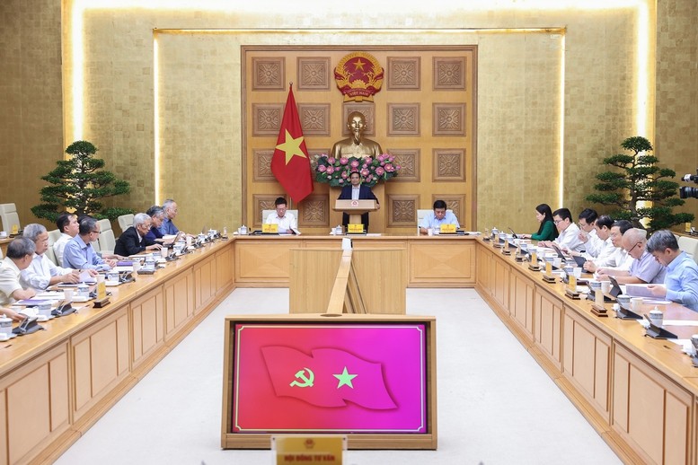 Thủ tướng Phạm Minh Chính đã chủ trì cuộc họp với Hội đồng Tư vấn chính sách về: Ổn định kinh tế vĩ mô, kích cầu tiêu dùng, chính quyền địa phương 2 cấp Thủ tướng Phạm Minh Chính đã chủ trì cuộc họp với Hội đồng Tư vấn chính sách về: Ổn định kinh tế vĩ mô, kích cầu tiêu dùng, chính quyền địa phương 2 cấp