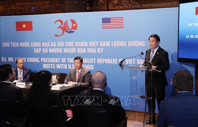 Chủ tịch nước Lương Cường: Việt Nam luôn trân trọng tình cảm của nhân dân yêu chuộng hòa bình Mỹ Chủ tịch nước Lương Cường: Việt Nam luôn trân trọng tình cảm của nhân dân yêu chuộng hòa bình Mỹ