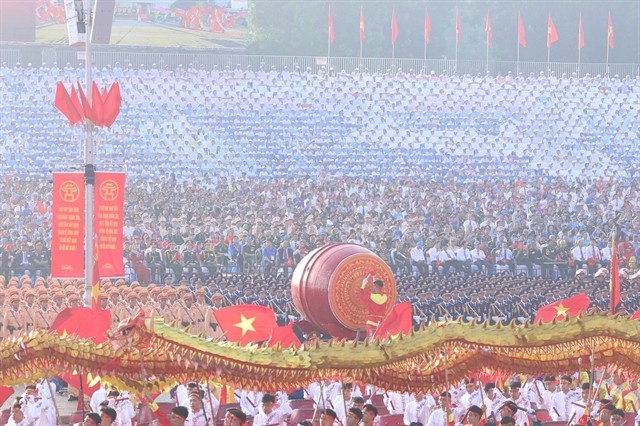 A drum performance to welcome the opening of the 80th Anniversary of the August Revolution and National Day parade on September 2. A drum performance to welcome the opening of the 80th Anniversary of the August Revolution and National Day parade on September 2.