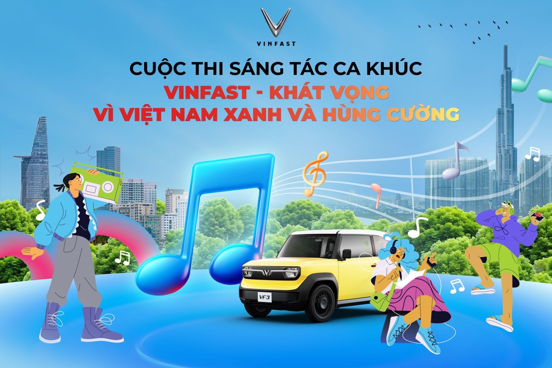 Chung kết cuộc thi sáng tác ca khúc VinFast: Hàng trăm tác phẩm tranh tài, chờ công bố giải thưởng lớn