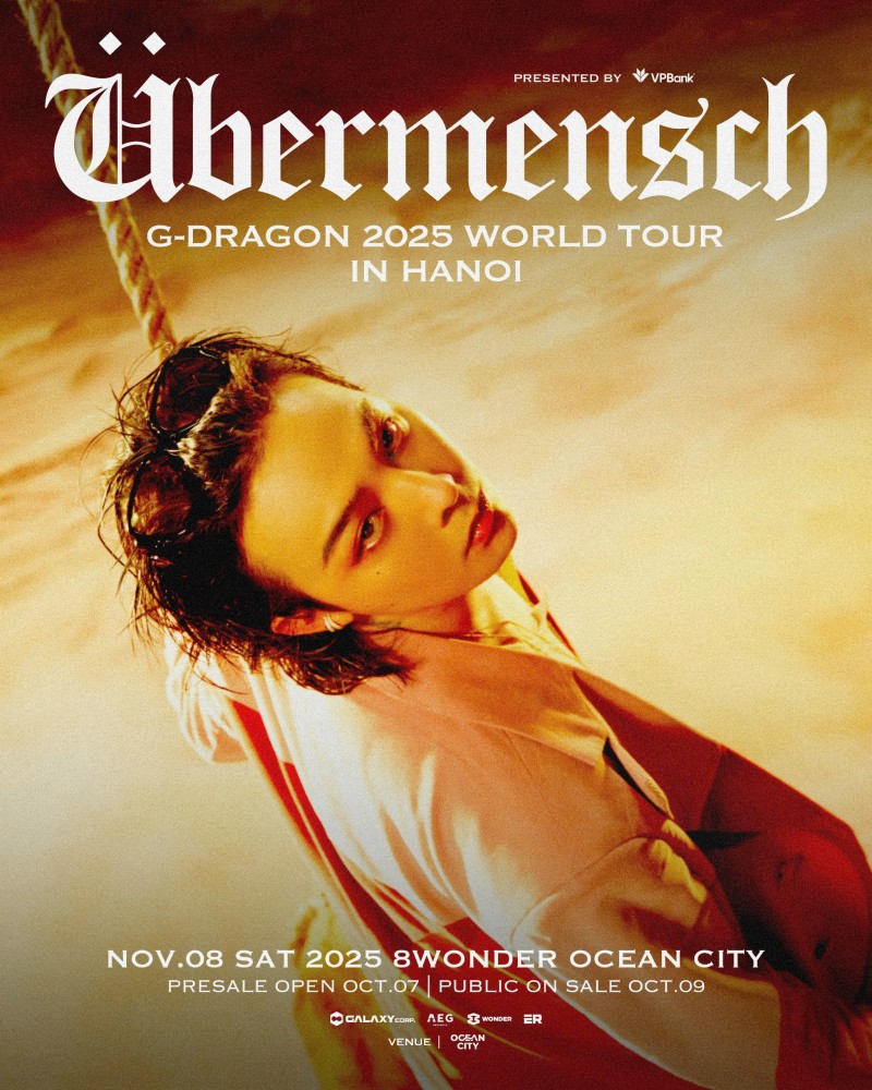 G-DRAGON 2025 WORLD TOUR [Übermensch] BIỂU TƯỢNG TOÀN CẦU CHÍNH THỨC TRỞ LẠI  VỚI CHUYẾN LƯU DIỄN ĐƯỢC MONG CHỜ BẬC NHẤT  TẠI CÁC THÀNH PHỐ LỚN