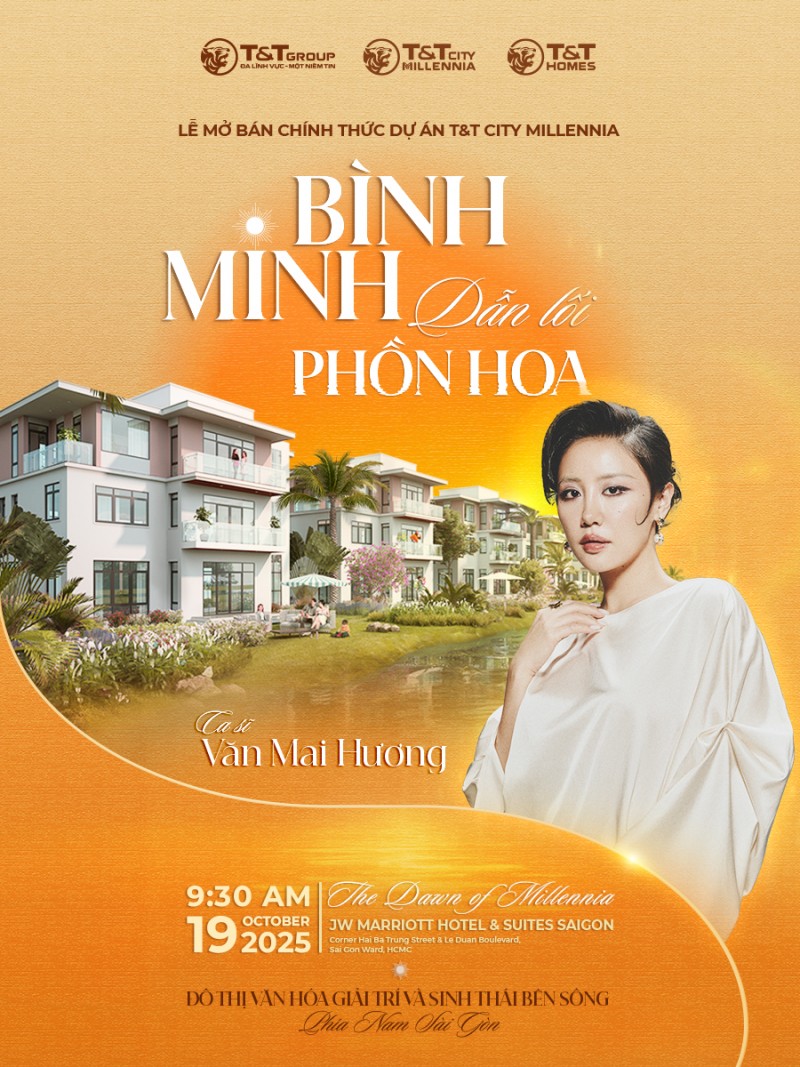 Chìa khóa vàng” mở lối an cư - đầu tư với chính sách tài chính ưu đãi bậc nhất tại sự kiện mở bán T&T City Millennia. Chìa khóa vàng” mở lối an cư - đầu tư với chính sách tài chính ưu đãi bậc nhất tại sự kiện mở bán T&T City Millennia.