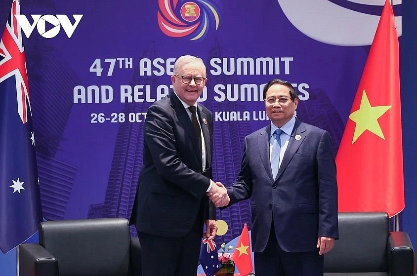 Prime Minister Pham Minh Chinh and his Australian counterpart Anthony Albanese.