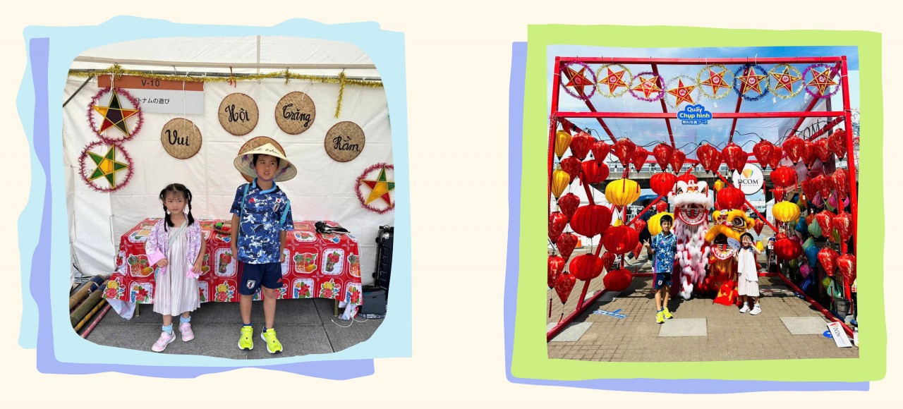 Trang's children attended Vietnamese Festival in Japan