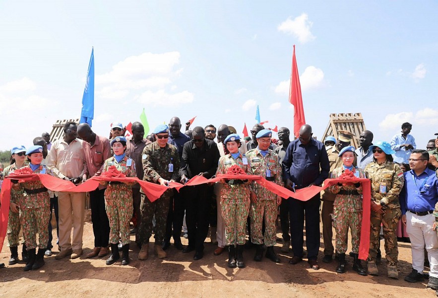 Handover ceremony of Banton Bridge after repairs. Photo: Vietnam Engineering Unit Rotation 4. Handover ceremony of Banton Bridge after repairs. Photo: Vietnam Engineering Unit Rotation 4.