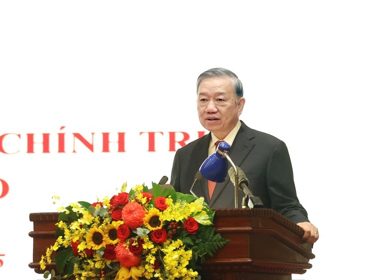 Tổng Bí thư Tô Lâm phát biểu tại hội nghị.