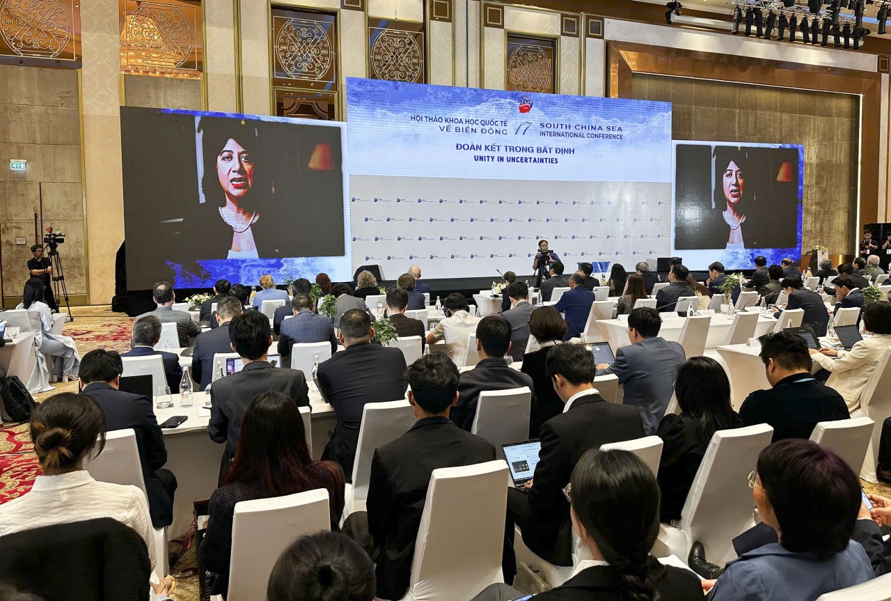 Seema Malhotra, Minister for the Indo-Pacific Region, delivers a recorded keynote speech to the conference. Seema Malhotra, Minister for the Indo-Pacific Region, delivers a recorded keynote speech to the conference.