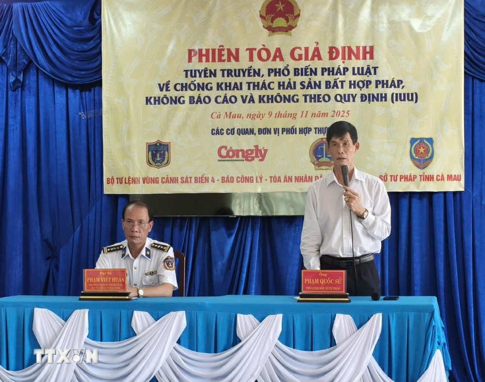Ca Mau Organizes Mock Trials to Anti-IUU Fishing Awareness Ca Mau Organizes Mock Trials to Anti-IUU Fishing Awareness