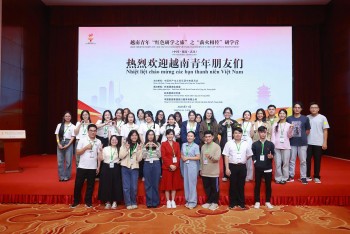 200 đại biểu thanh niên Việt Nam tham gia “Hành trình đỏ nghiên cứu, học tập” tại Trung Quốc