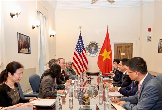 Việt Nam - Hoa Kỳ tiếp tục vòng đàm phán kỹ thuật Hiệp định Thương mại đối ứng cân bằng và công bằng Chú thích ảnh