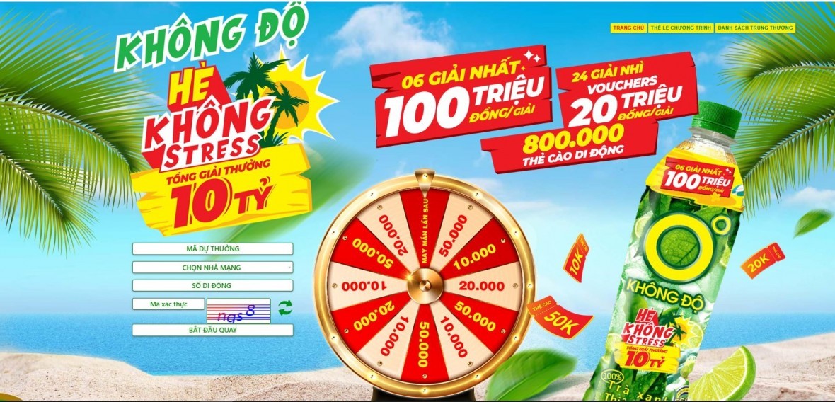 Quickly cool off with Zero Degree Green Tea and join the promotion Going to work in the morning, relaxing in the afternoon, winning a 20-million-VND prize in the evening thanks to Zero Degree Green Tea