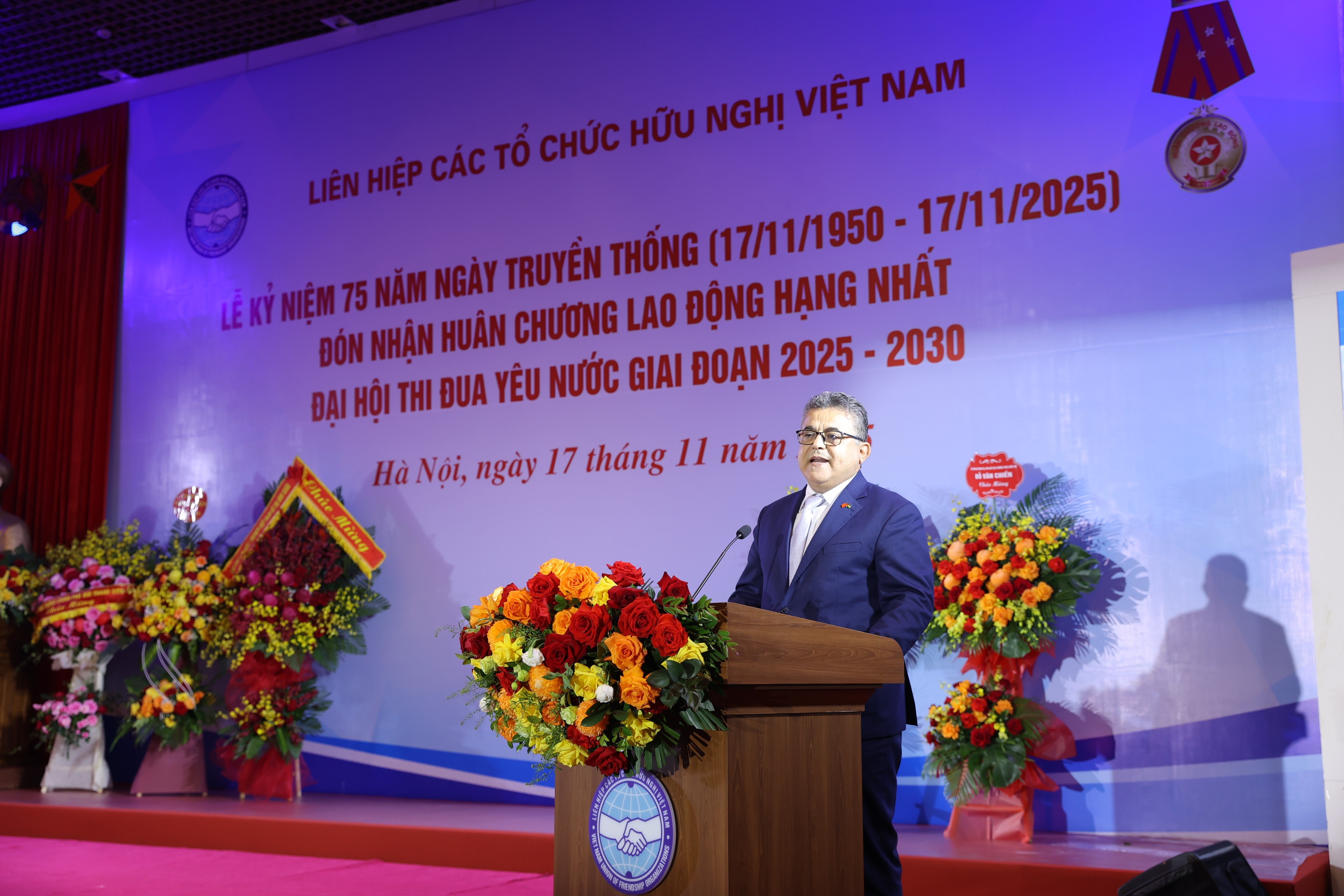 Liên hiệp các tổ chức hữu nghị Việt Nam kỷ niệm 75 năm Ngày Truyền thống và Đại hội Thi đua yêu nước giai đoạn 2025 - 2030 Liên hiệp các tổ chức hữu nghị Việt Nam kỷ niệm 75 năm Ngày Truyền thống và Đại hội Thi đua yêu nước giai đoạn 2025 - 2030