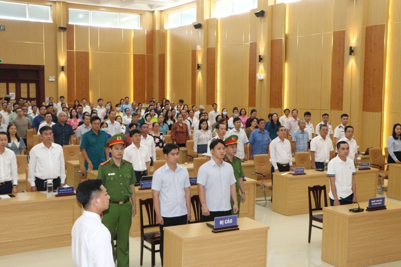 The mock trial in Vung Tau Ward.
