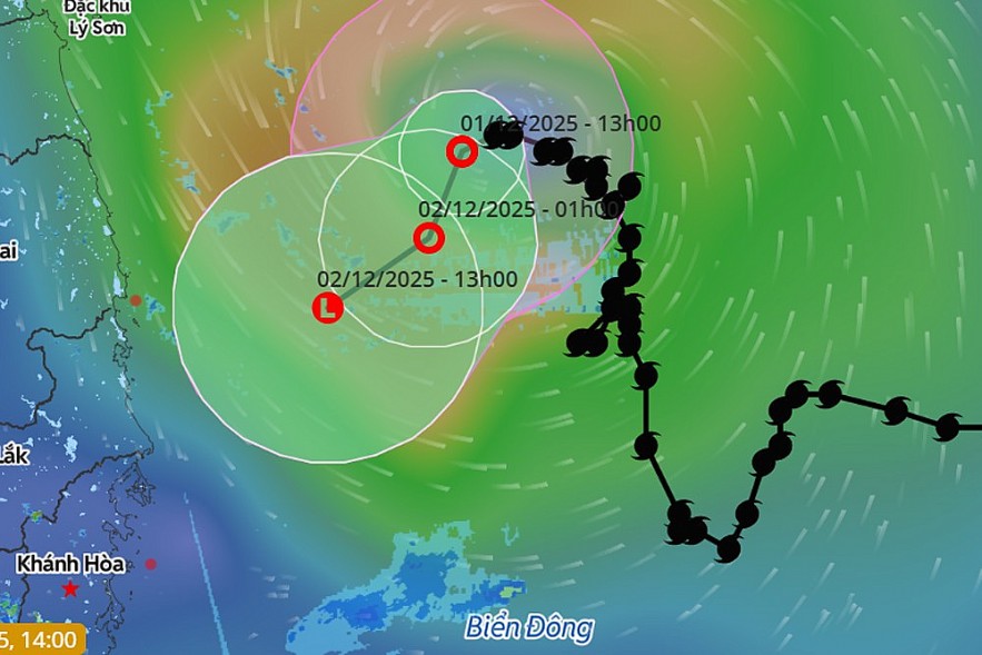 Typhoon Koto has weakened into a tropical depression. Source: VNDMS Typhoon Koto has weakened into a tropical depression. Source: VNDMS