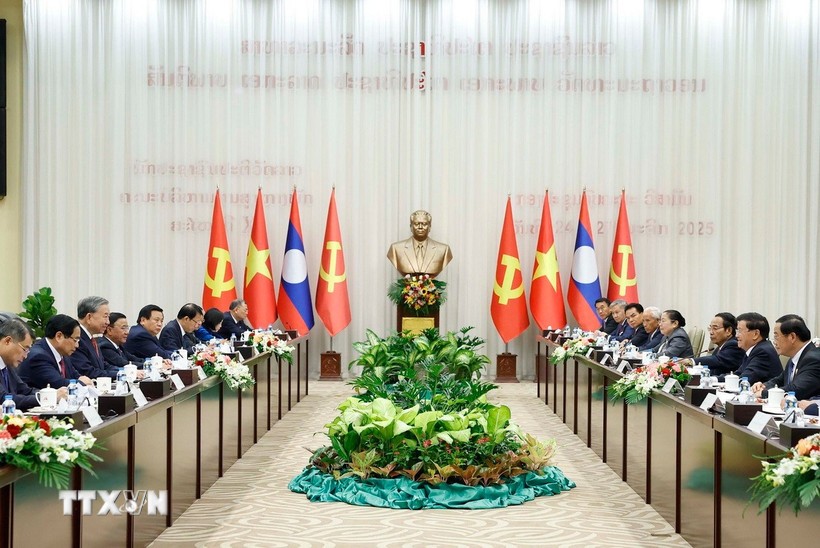 Tuyên bố chung Việt Nam-Lào nhân chuyến thăm của Tổng Bí thư Tô Lâm tới Lào Tuyên bố chung Việt Nam-Lào nhân chuyến thăm của Tổng Bí thư Tô Lâm tới Lào
