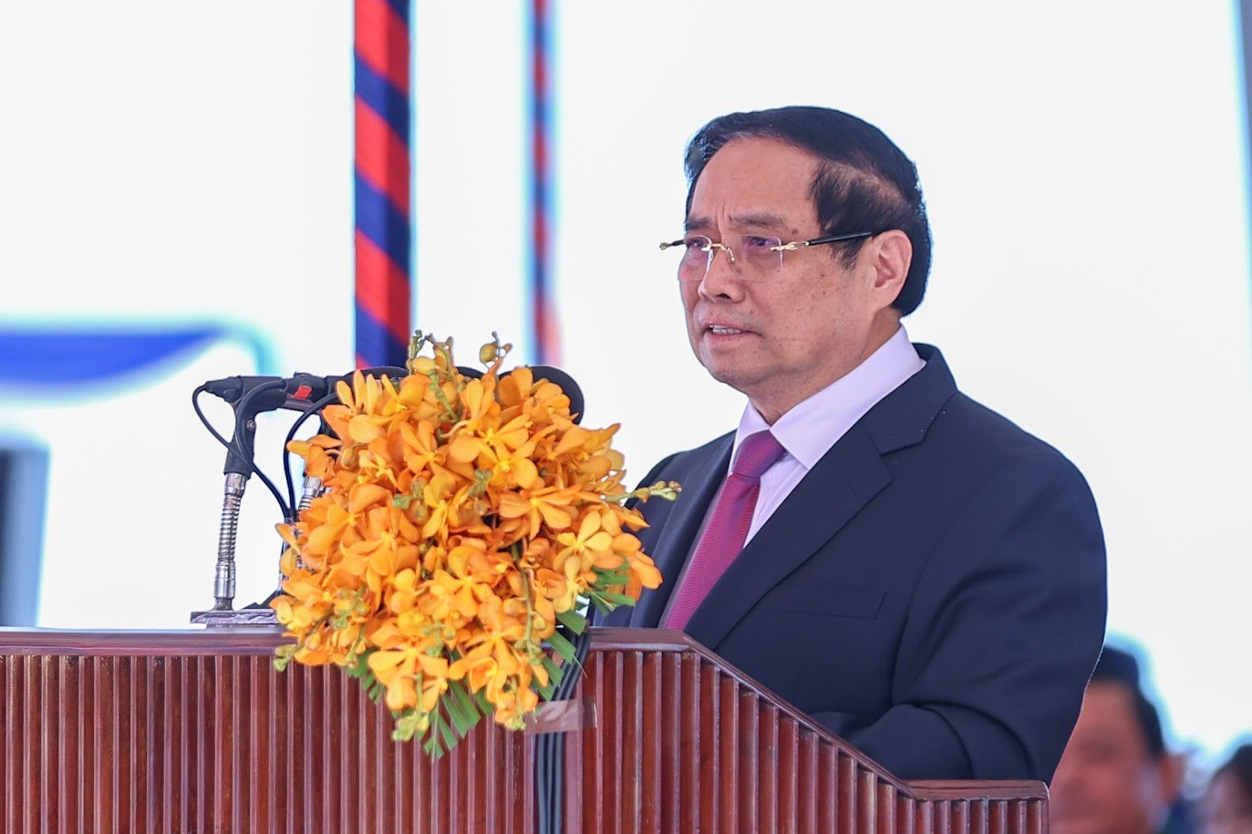 Thủ tướng Phạm Minh Chính cùng Thủ tướng Campuchia khai trương cặp cửa khẩu quốc tế mới