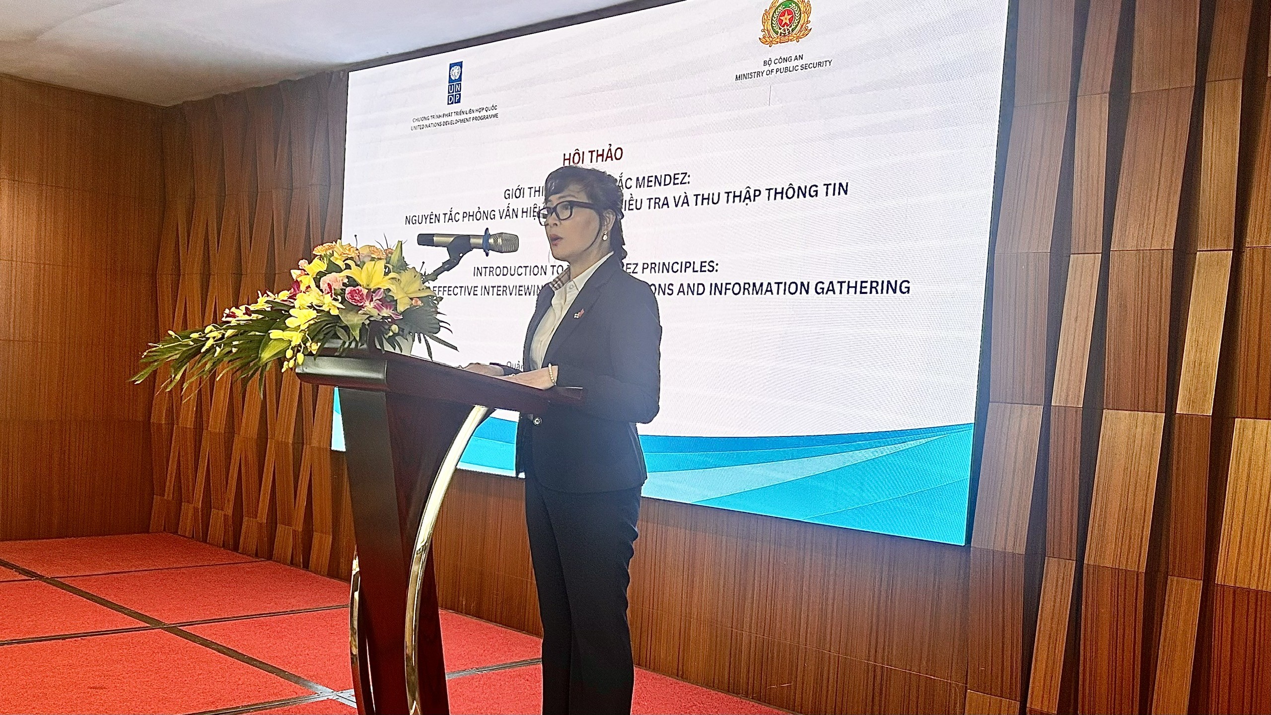 Đại tá Nguyễn Thị Thanh Hương, Trưởng phòng Chuyên đề Nhân quyền, Cục Đối ngoại, Bộ Công an