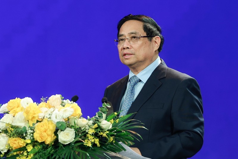 Prime Minister Pham Minh Chinh delivered a directive speech at the award ceremony. (Photo: Nhật Bắc/VGP) Prime Minister Pham Minh Chinh delivered a directive speech at the award ceremony. (Photo: Nhật Bắc/VGP)