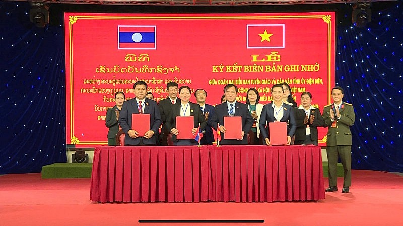 Điện Biên tăng cường hợp tác tuyên giáo với 3 tỉnh Bắc Lào