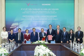VinSpeed và Siemens Mobility ký thỏa thuận hợp tác chiến lược toàn diện về đường sắt tốc độ cao