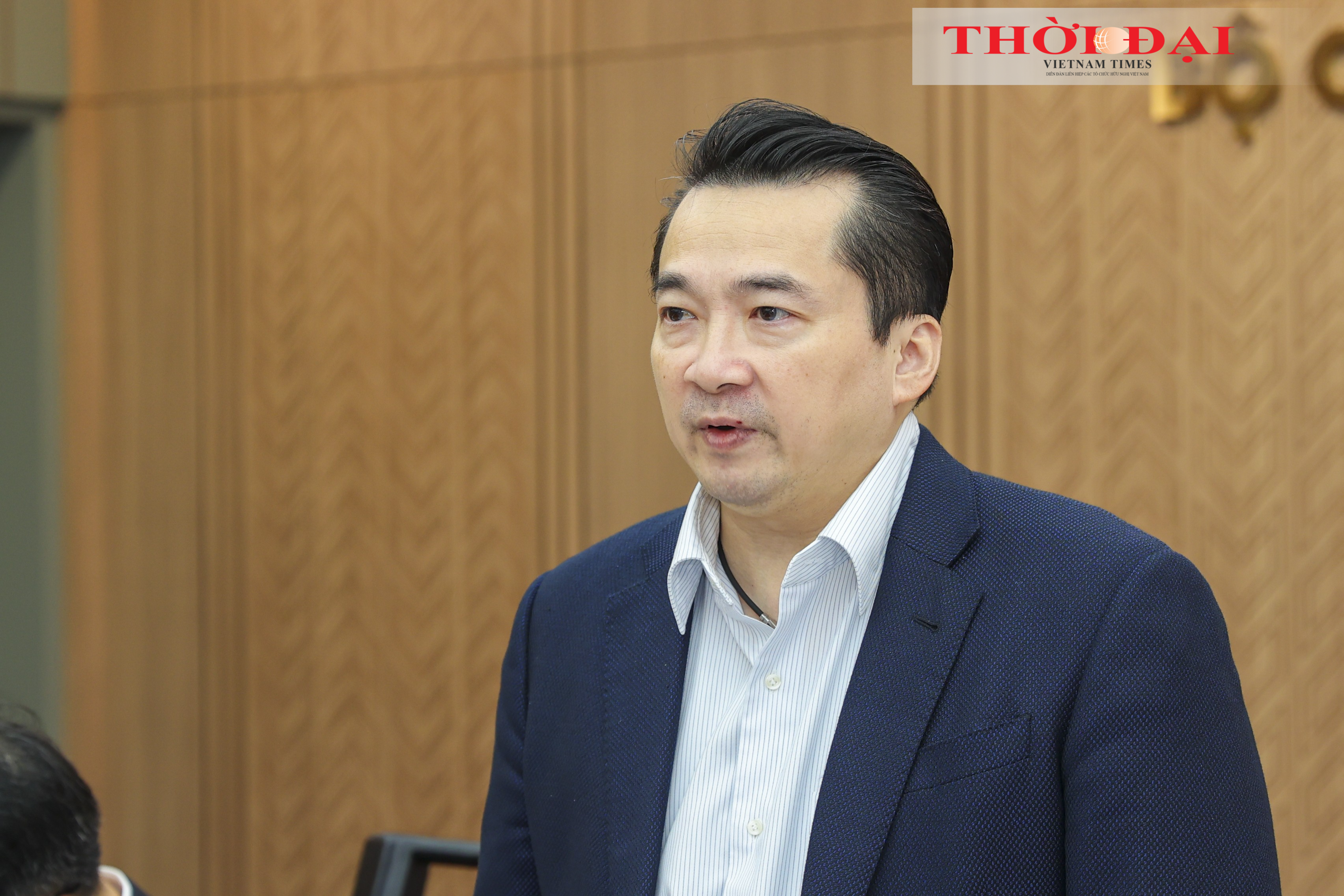 ông Phạm Hải Anh, Vụ trưởng Vụ các tổ chức quốc tế, Bộ Ngoại giao phaát biểu khai mạc Hội thảo. (Ảnh: Đinh Hòa) ông Phạm Hải Anh, Vụ trưởng Vụ các tổ chức quốc tế, Bộ Ngoại giao phaát biểu khai mạc Hội thảo. (Ảnh: Đinh Hòa)