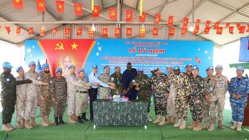 Đội Công binh số 4 Việt Nam kỷ niệm 81 năm Ngày thành lập Quân đội nhân dân Việt Nam tại Abyei