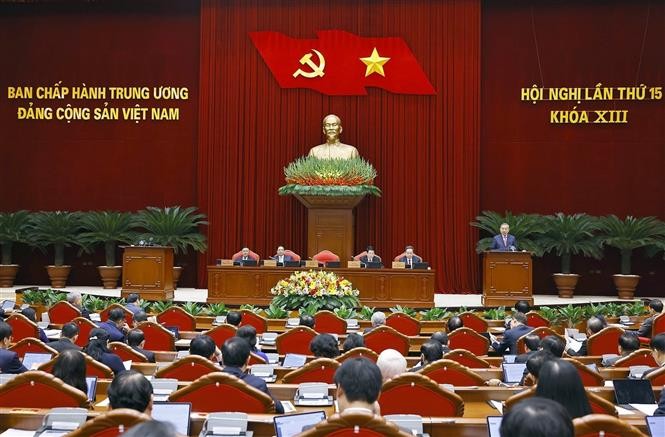 Tổng Bí thư Tô Lâm phát biểu khai mạc Hội nghị lần thứ 15 Ban Chấp hành Trung ương Đảng khóa XIII. Ảnh: Doãn Tấn/TTXVN Tổng Bí thư Tô Lâm phát biểu khai mạc Hội nghị lần thứ 15 Ban Chấp hành Trung ương Đảng khóa XIII. Ảnh: Doãn Tấn/TTXVN