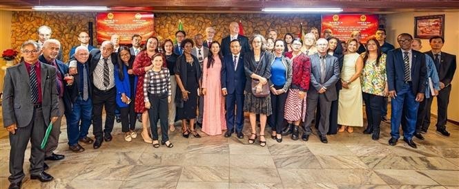Delegates attend the End-of-Year Friendship Gathering 2025 hosted by the Embassy of Viet Nam in Brazil. (Photo: VNA)