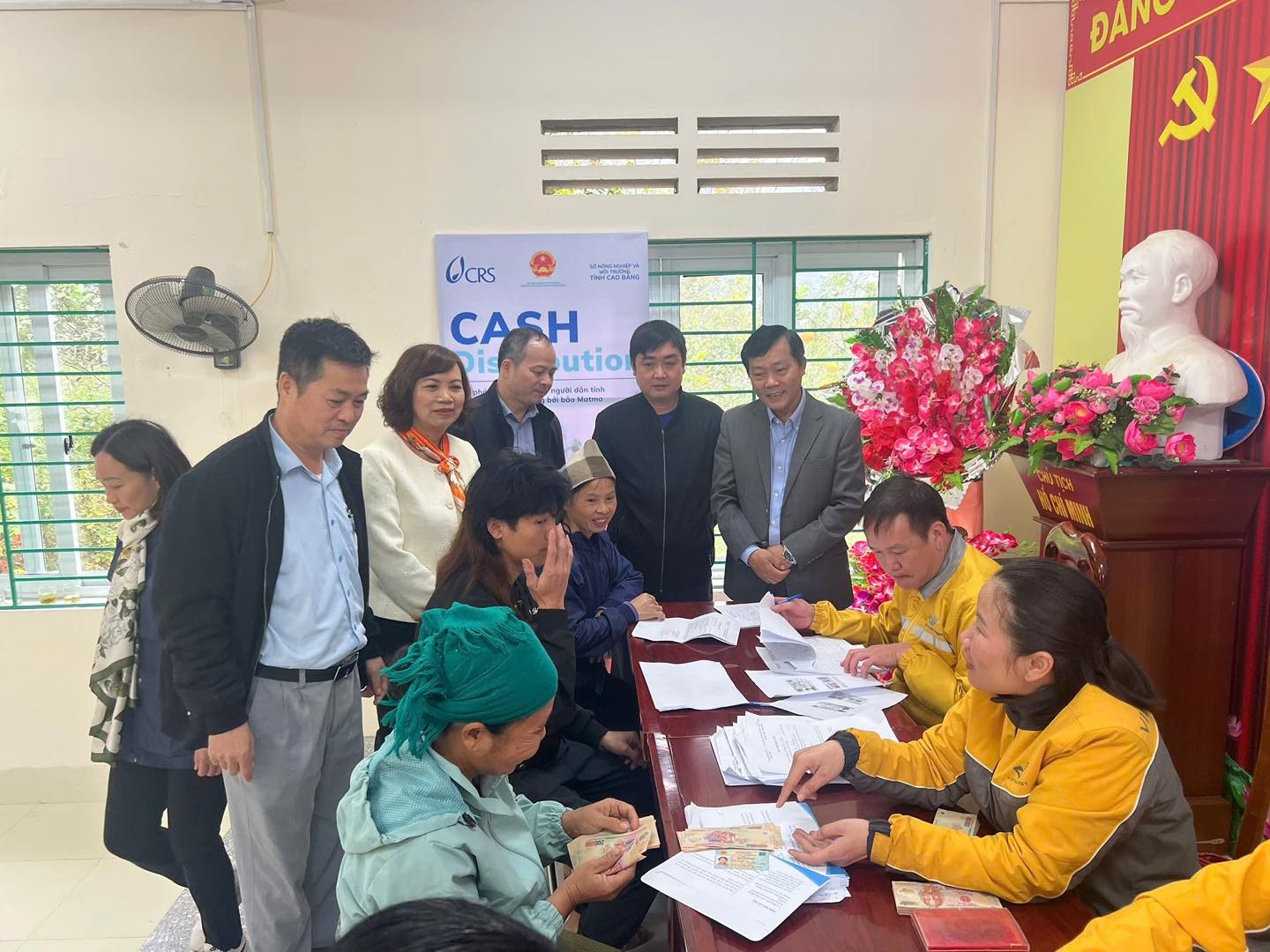 các hộ dân bị thiệt hại tại tỉnh Cao Bằng.