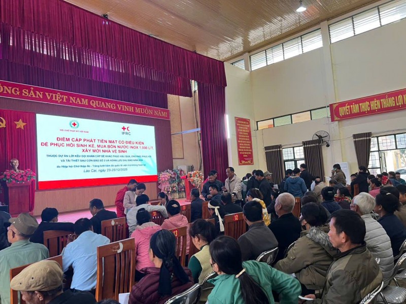 IFRC hỗ trợ 695 hộ dân ở Lào Cai khắc phục hậu quả sau mưa bão IFRC hỗ trợ 695 hộ dân ở Lào Cai khắc phục hậu quả sau mưa bão