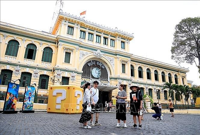 Central Post Office - a landmark site in Ho Chi Minh City. (Photo: VNA) Central Post Office - a landmark site in Ho Chi Minh City. (Photo: VNA)